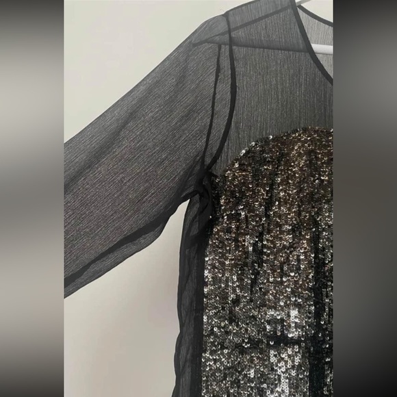 Gestuz black sequence top size small - Picture 2 of 2